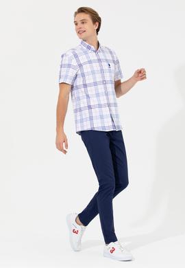 Erkek Lacivert Kanvas Pantolon - 50249449027