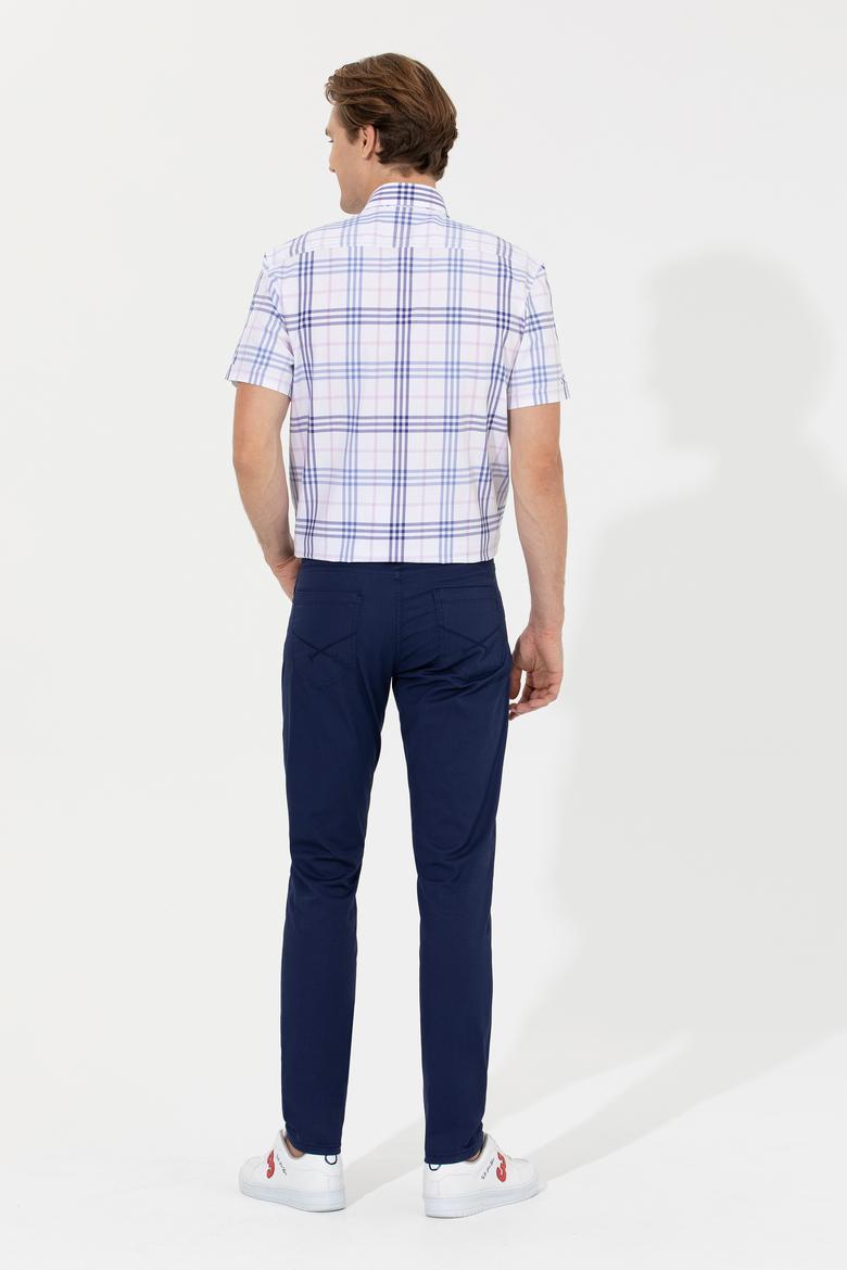 Erkek Lacivert Kanvas Pantolon - 50249449027