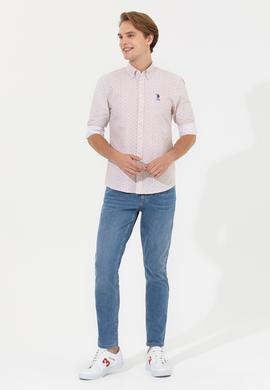 Erkek Bej Uzun Kollu Gömlek - 50247746032