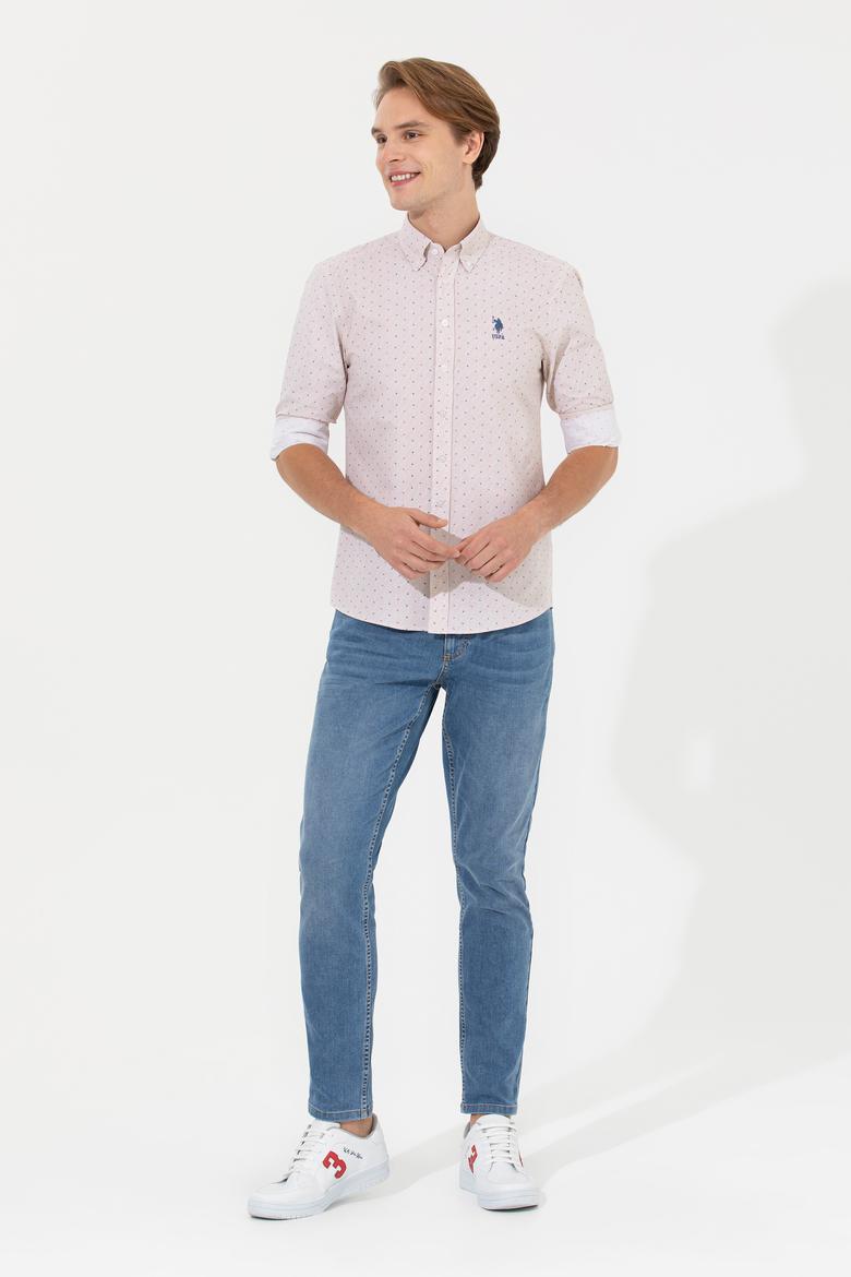 Erkek Bej Uzun Kollu Gömlek - 50247746032