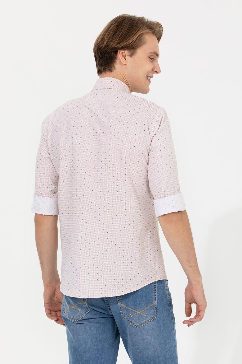 Erkek Bej Uzun Kollu Gömlek - 50247746032