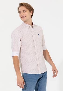 Erkek Bej Uzun Kollu Gömlek - 50247746032