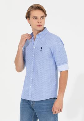 Erkek Mavi Uzun Kollu Gömlek - 50247746008