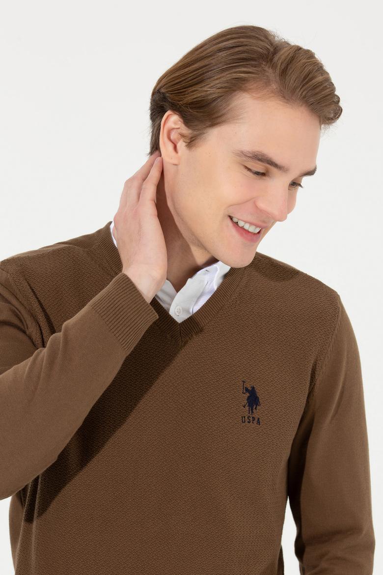 Erkek Coconut V Yaka Basic Triko Kazak - 50251877104