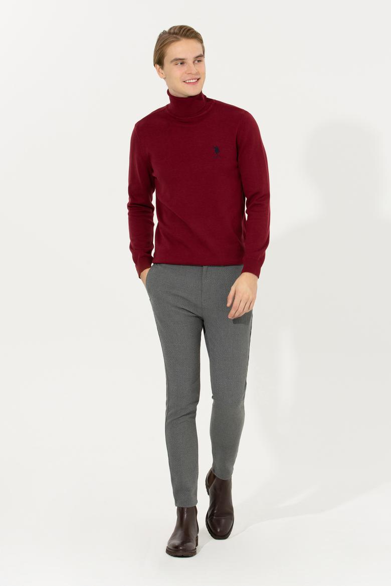 Erkek Gri Kanvas Pantolon - 50253462020