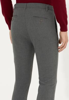 Erkek Gri Kanvas Pantolon - 50253462020