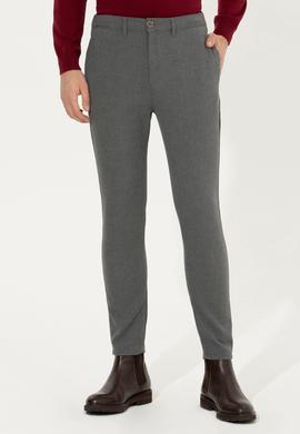 Erkek Gri Kanvas Pantolon - 50253462020