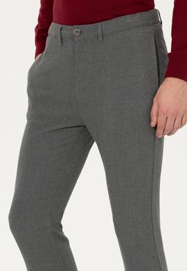 Erkek Gri Kanvas Pantolon - 50253462020
