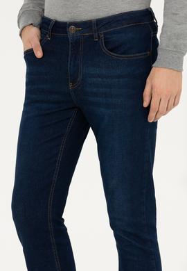 Erkek Koyu Mavi Jean Pantolon - 50261282009