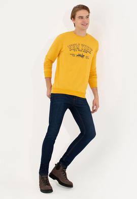 Erkek Safran Sweatshirt - 50256327018