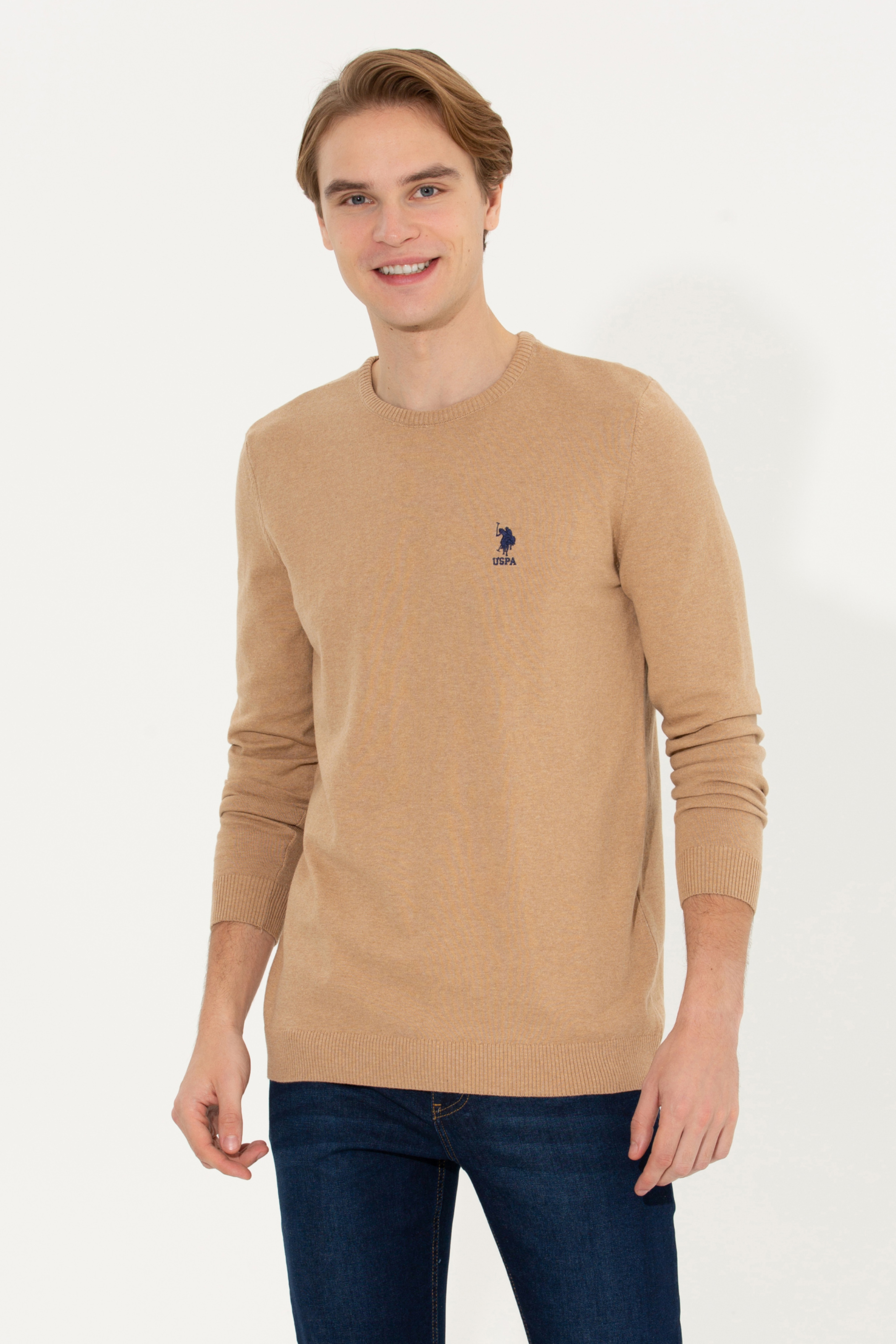 Erkek Camel Melanj Basic Kazak - Image 3