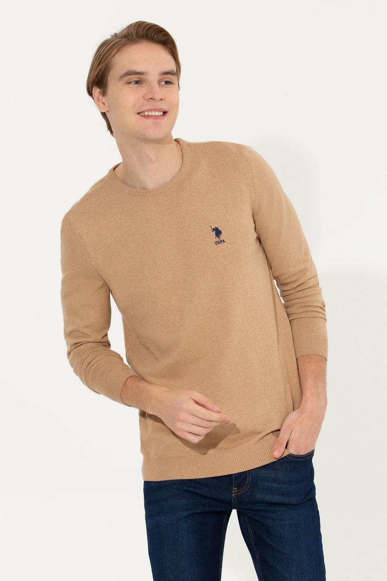 Erkek Camel Melanj Basic Kazak