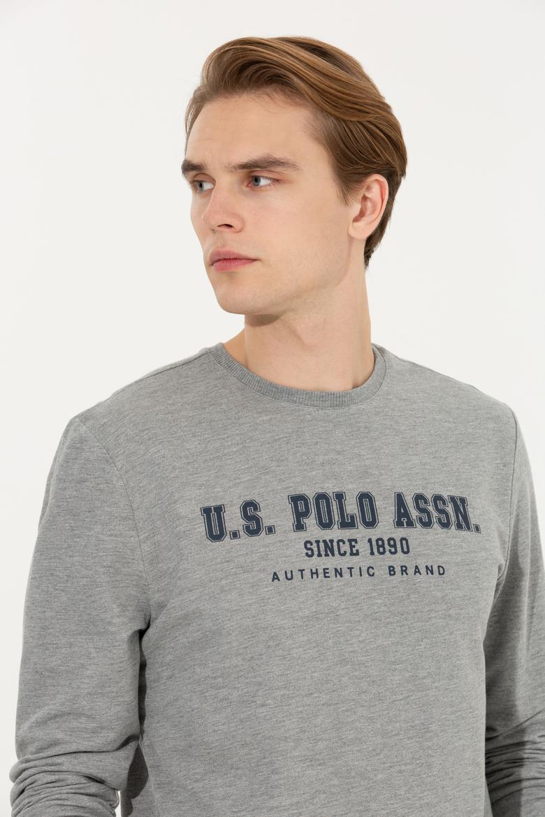 Erkek Gri Melanj Sweatshirt - 50256352012