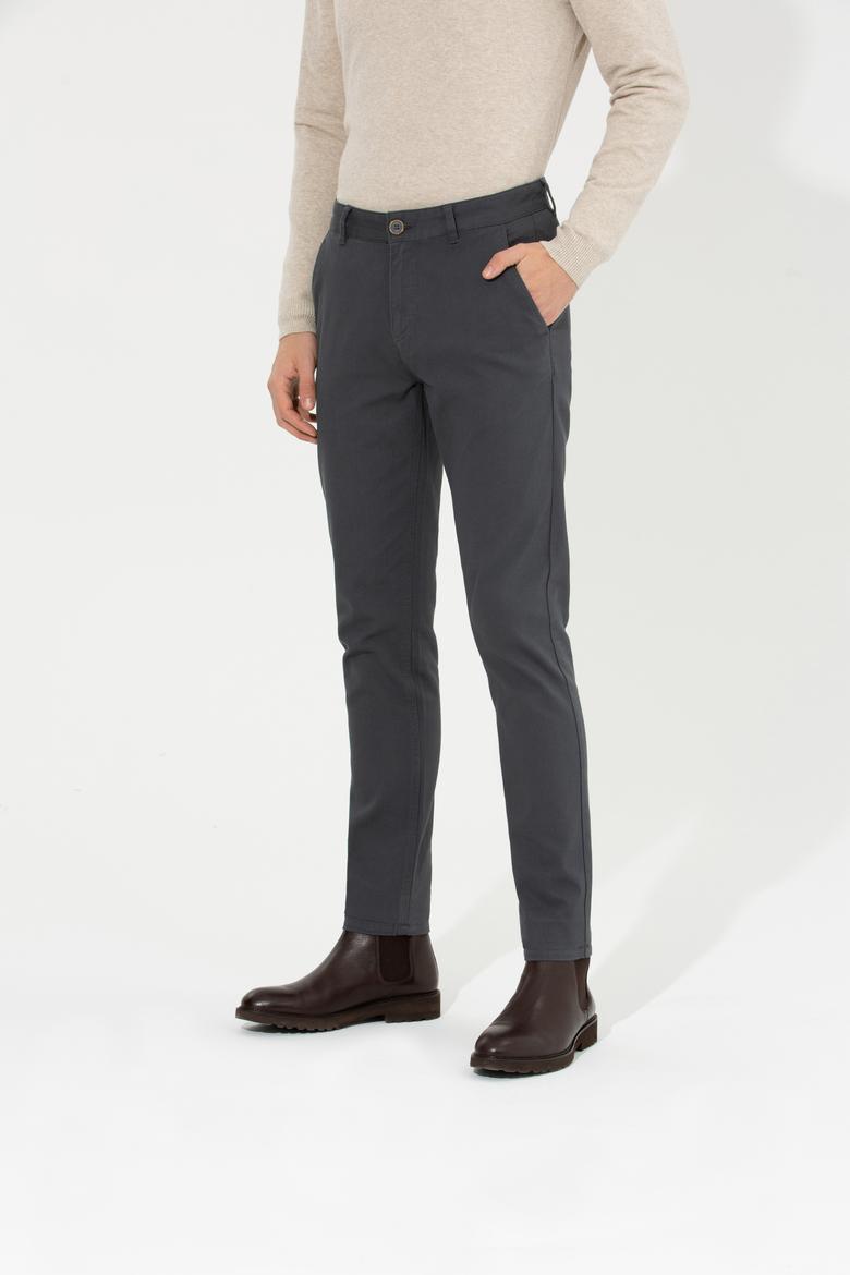Erkek Antrasit Kanvas Pantolon - 50256538054