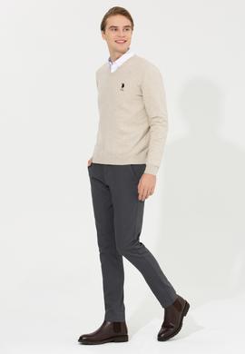 Erkek Antrasit Kanvas Pantolon - 50256538054