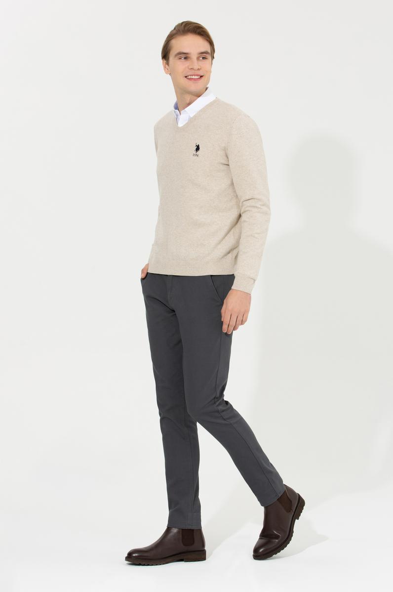 Erkek Antrasit Kanvas Pantolon