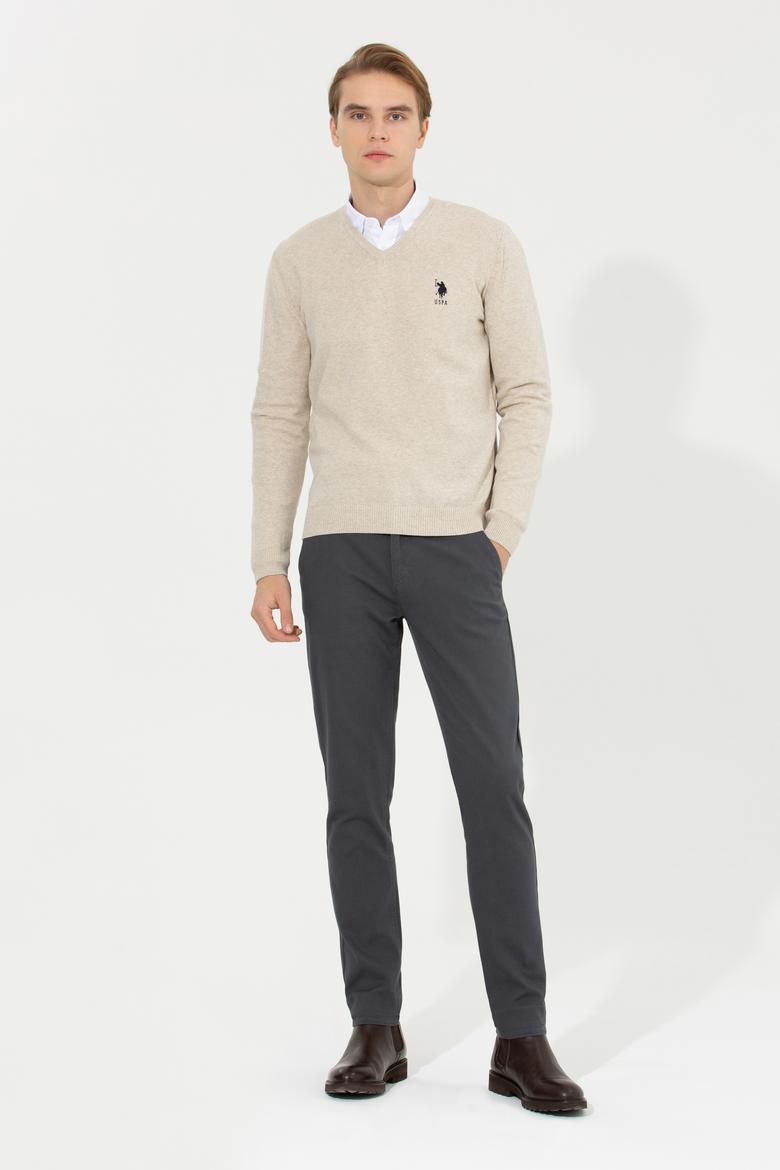 Erkek Antrasit Kanvas Pantolon - 50256538054