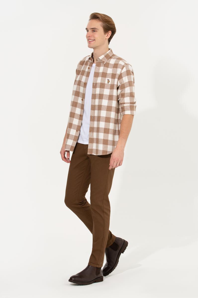 Erkek Slim Fit Coconut Chinos