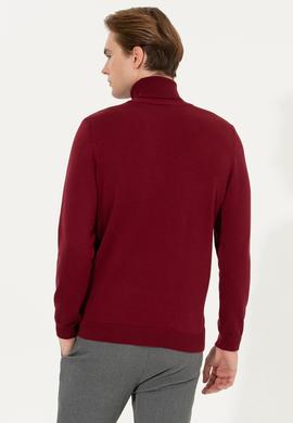 Erkek Bordo Basic Kazak - 50251874024