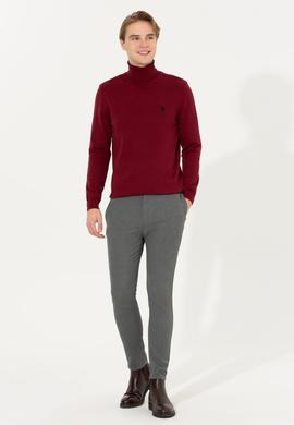 Erkek Bordo Basic Kazak - 50251874024