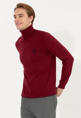 Erkek Bordo Basic Kazak - 50251874024