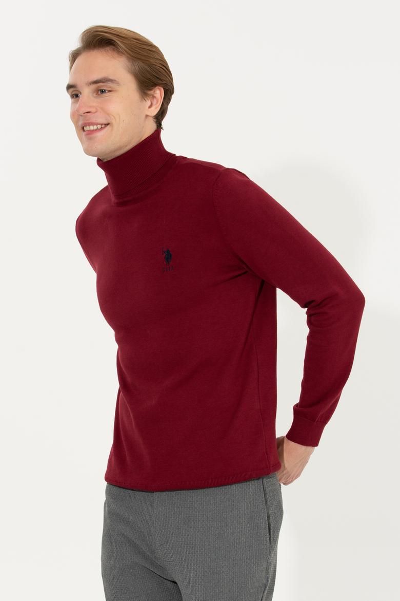 Erkek Bordo Basic Kazak - 50251874024