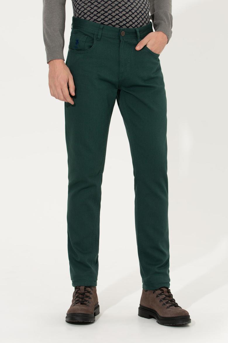 Erkek Koyu Yeşil Kanvas Pantolon - 50256537039