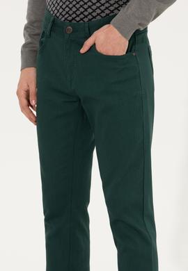 Erkek Koyu Yeşil Kanvas Pantolon - 50256537039
