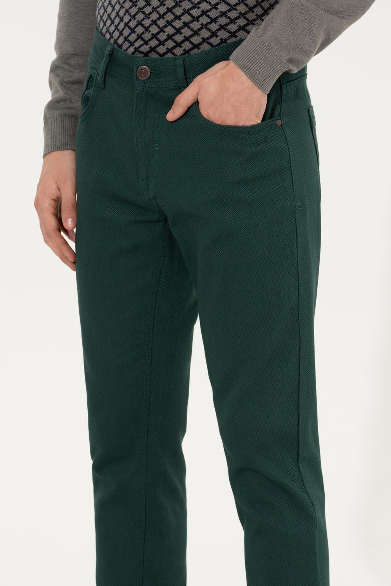 Erkek Koyu Yeşil Kanvas Pantolon - 50256537039