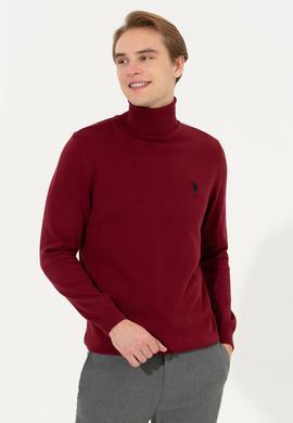 Erkek Bordo Basic Kazak - 50251874024