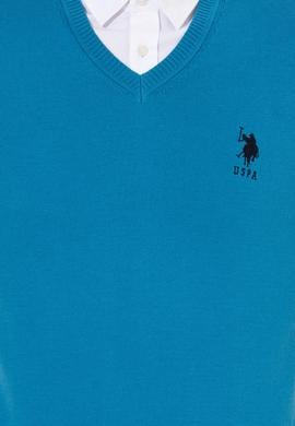 Erkek Kobalt Mavi Basic Kazak - 50253445064