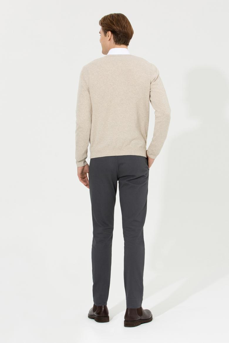 Erkek Antrasit Kanvas Pantolon - 50256538054