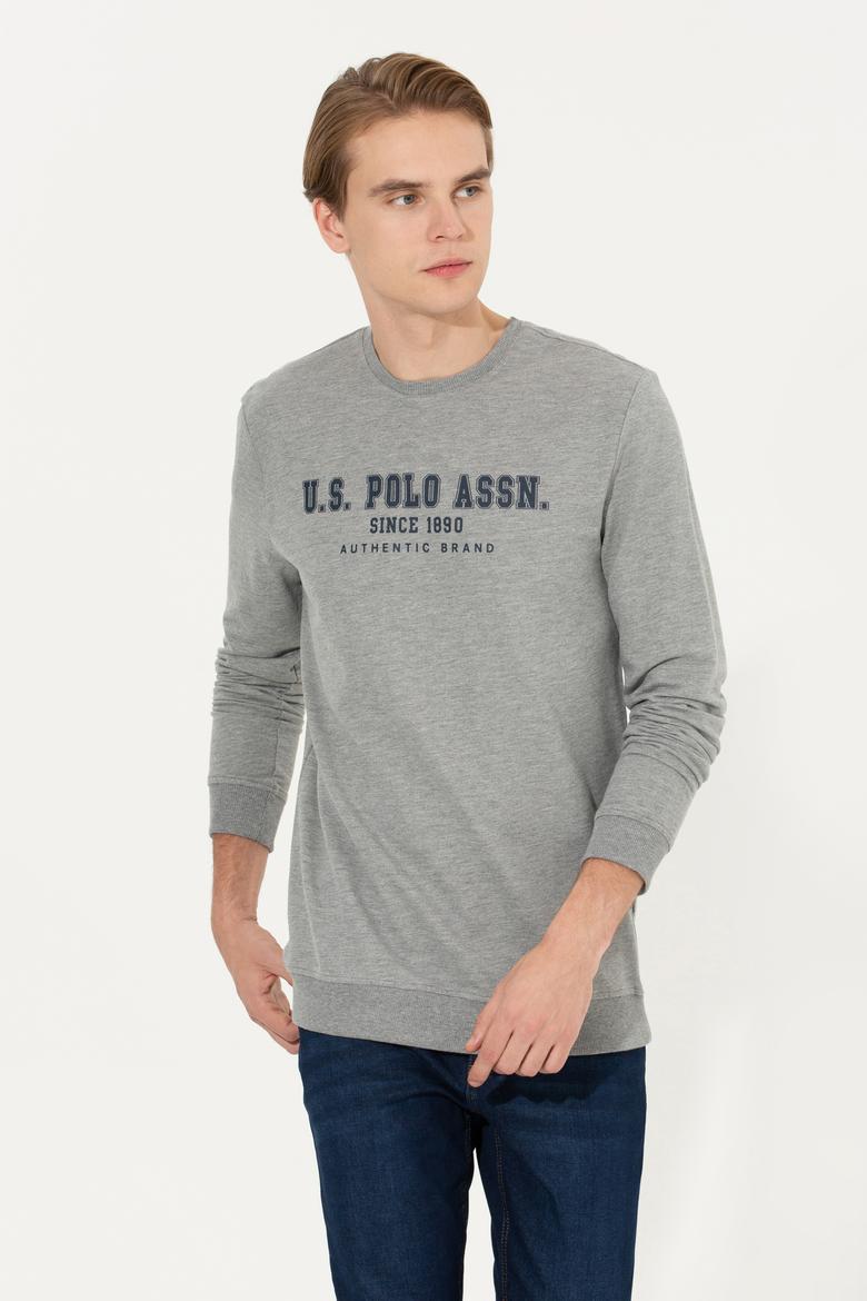 Erkek Gri Melanj Sweatshirt - 50256352012