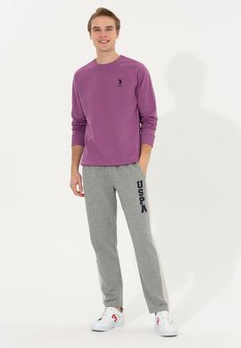 Erkek Menekşe Basic Sweatshirt - 50253181056