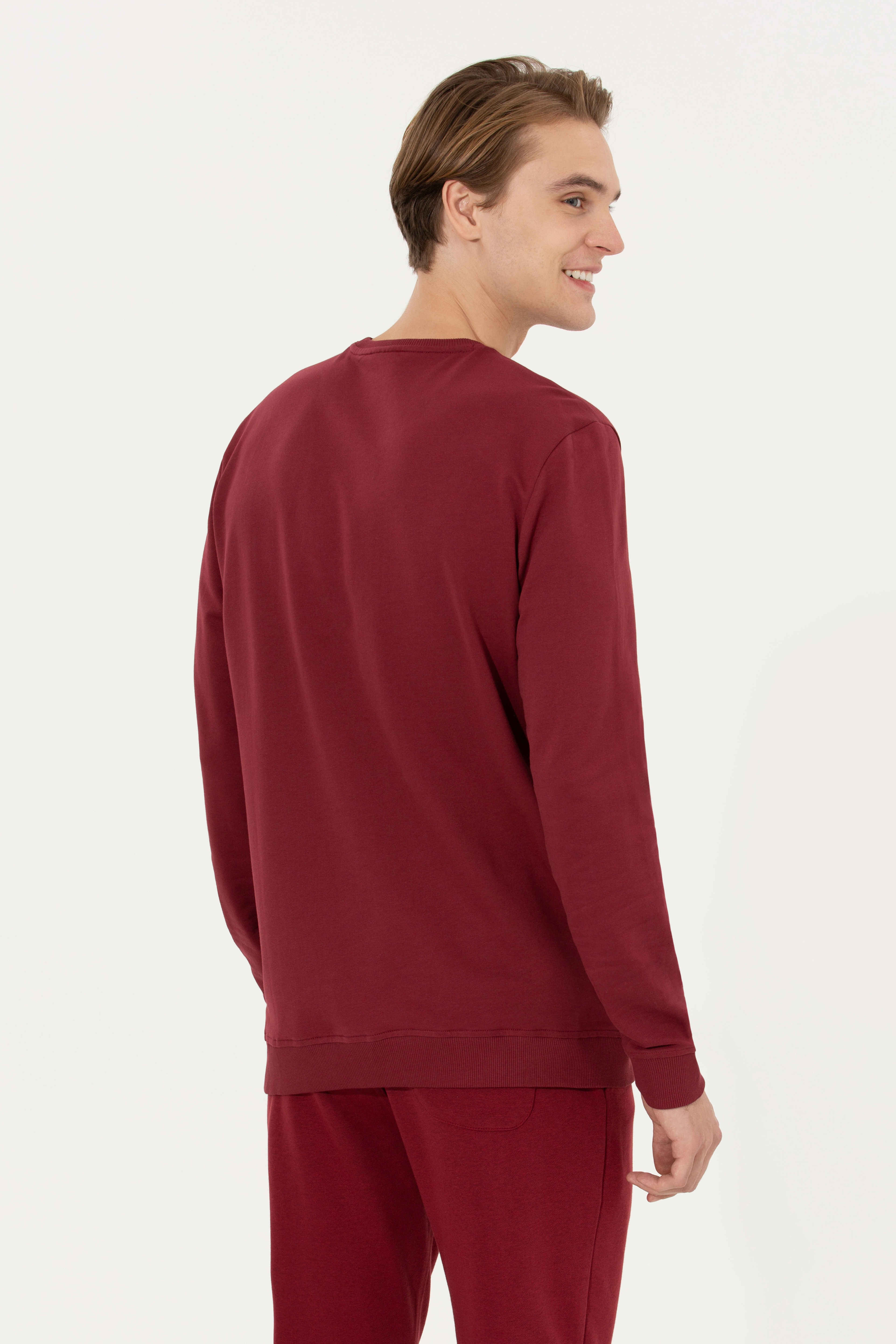 Erkek Vişne Sweatshirt