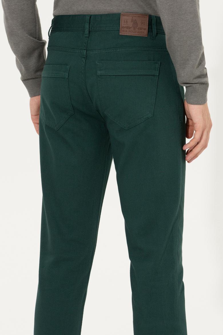 Erkek Koyu Yeşil Kanvas Pantolon - 50256537039