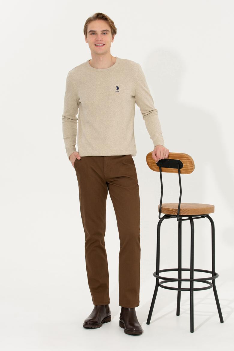 Erkek Taş Melanj Basic Kazak - 50253443071