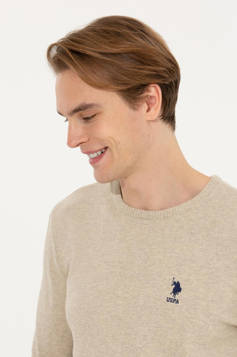 Erkek Taş Melanj Basic Kazak