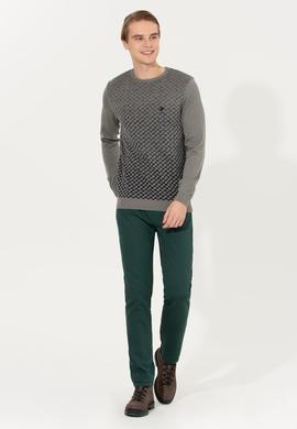 Erkek Koyu Yeşil Kanvas Pantolon - 50256537039