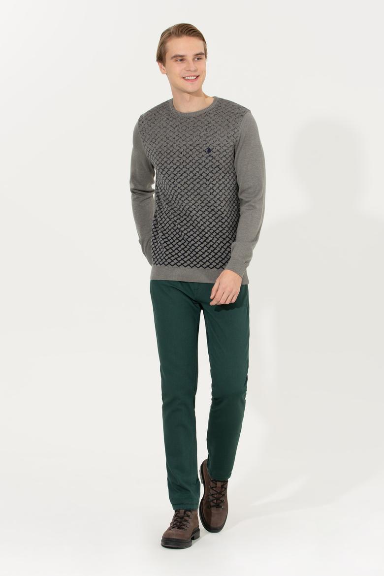 Erkek Koyu Yeşil Kanvas Pantolon - 50256537039