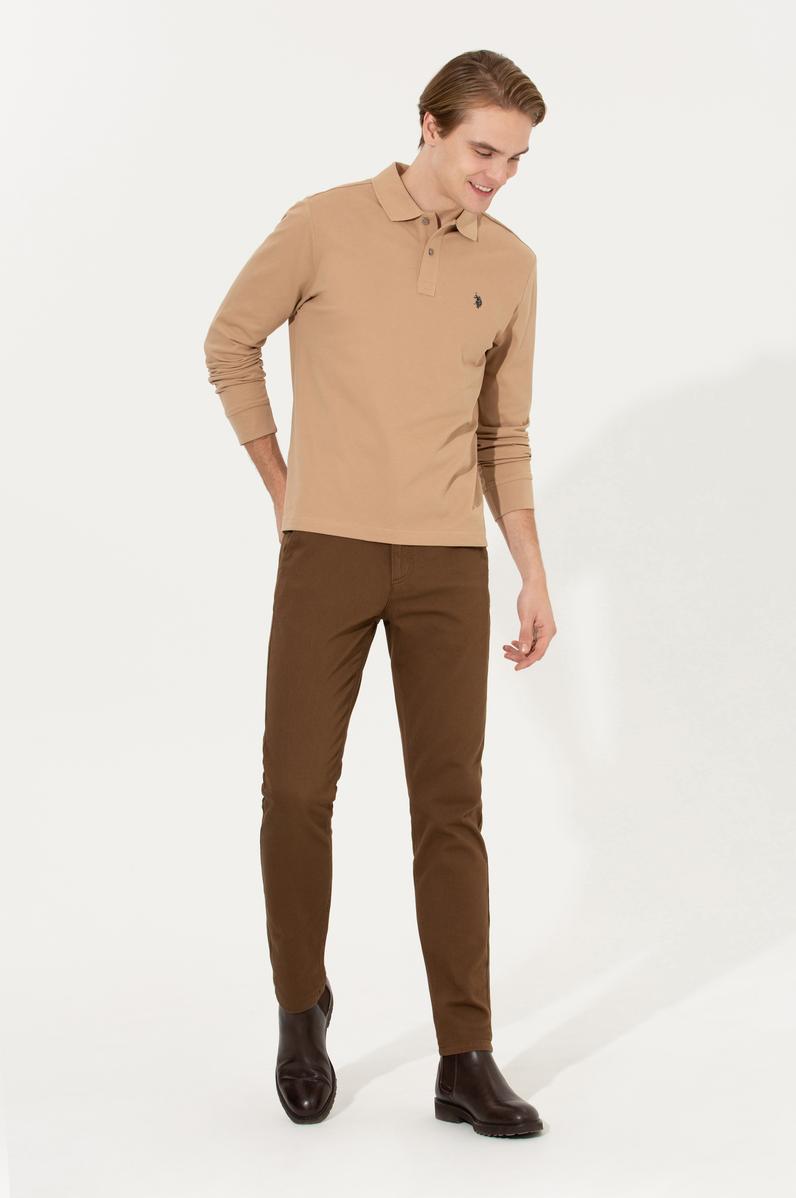 Erkek Camel Basic Sweatshirt