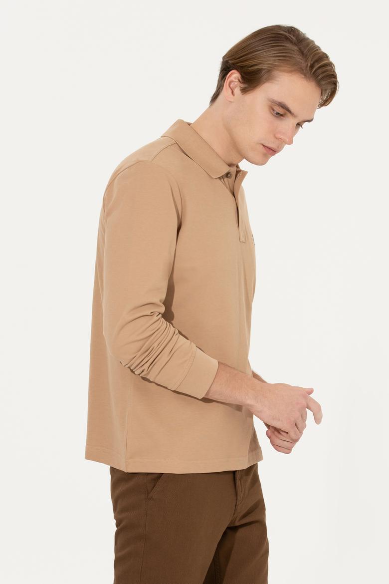 Erkek Camel Basic Sweatshirt - 50253121053