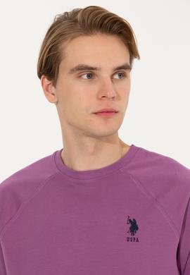 Erkek Menekşe Basic Sweatshirt - 50253181056