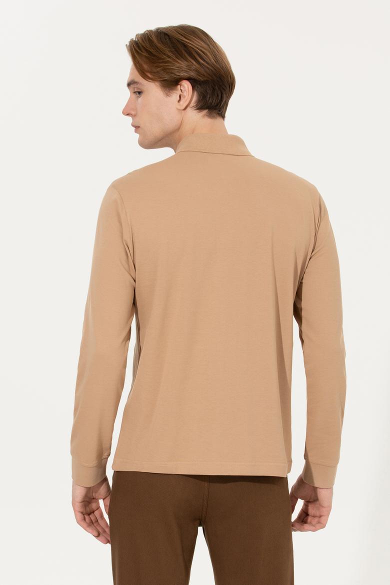 Erkek Camel Basic Sweatshirt - 50253121053