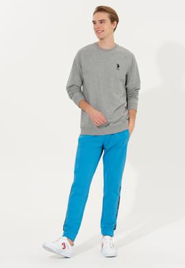 Erkek Gri Melanj Basic Sweatshirt - 50253181016