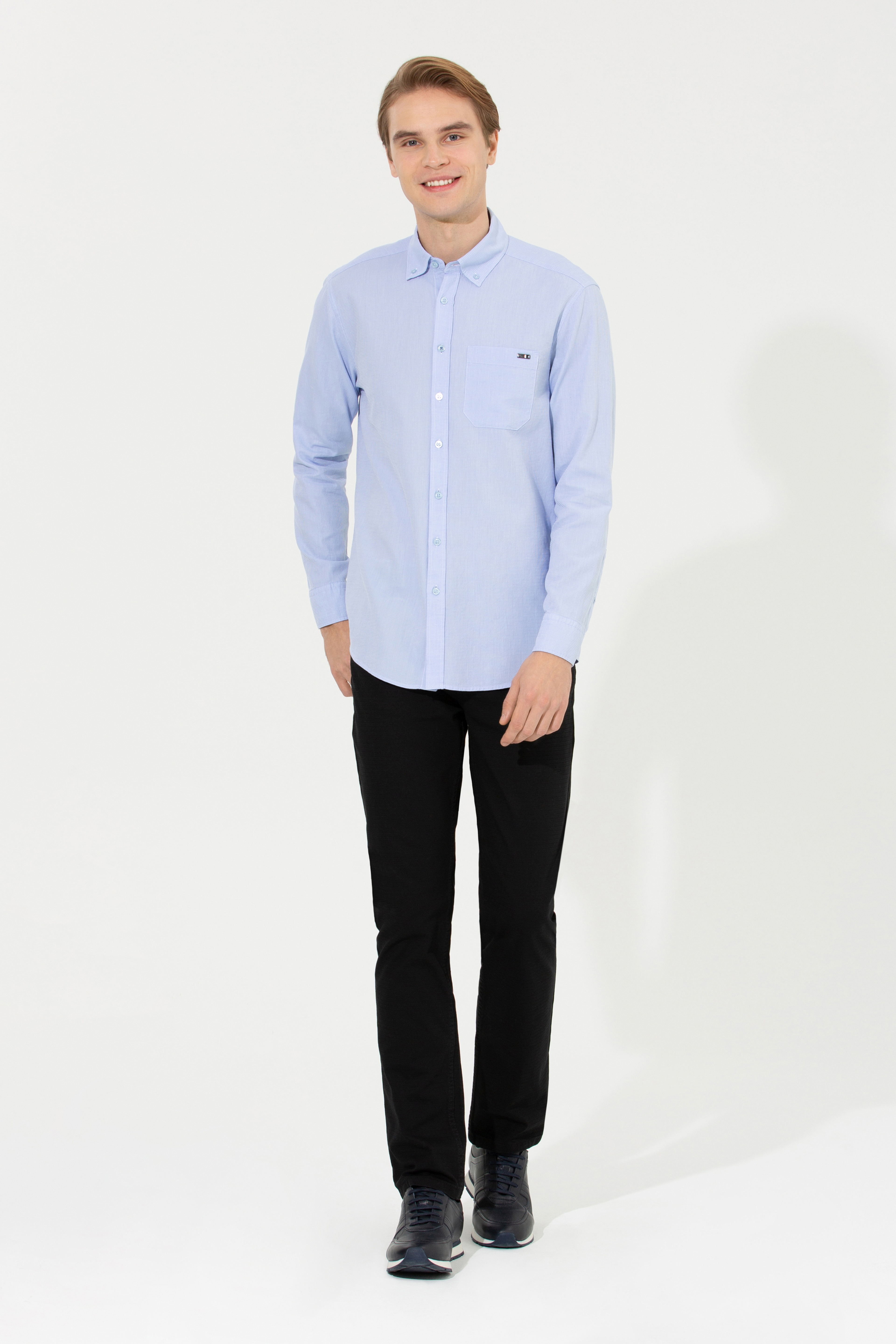 Erkek Regular Fit Siyah Chinos - Image 3