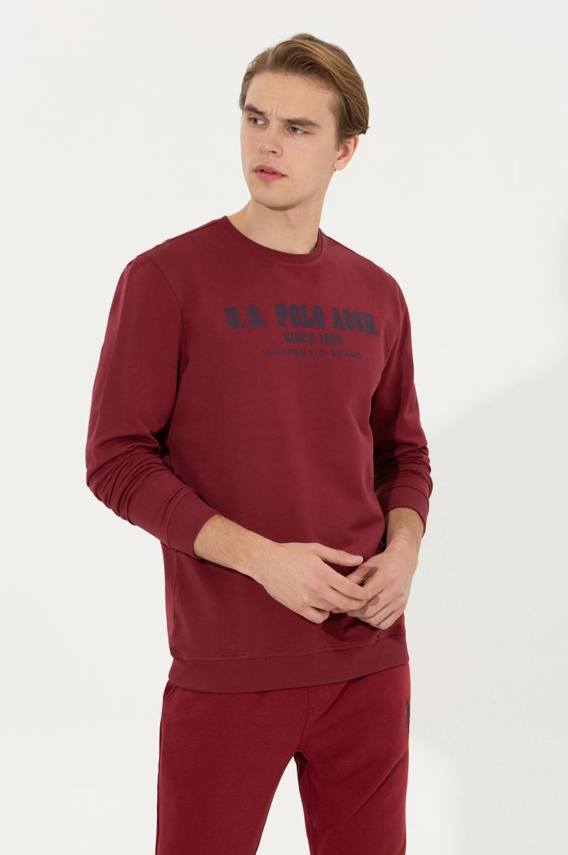 Erkek Vişne Sweatshirt