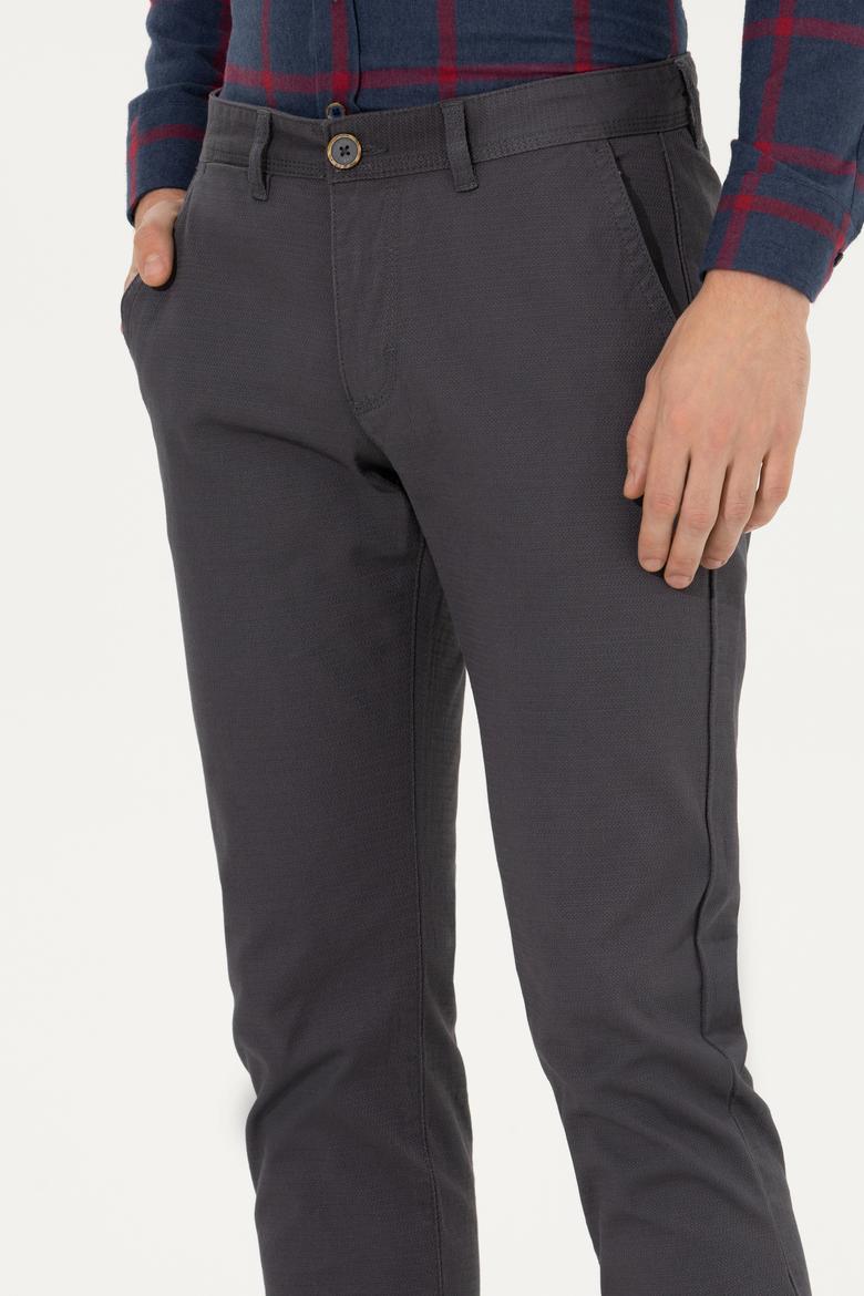 Erkek Antrasit Kanvas Pantolon - 50263741024