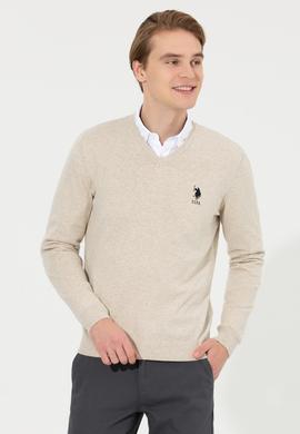 Erkek Taş Melanj Basic Kazak - 50253445085