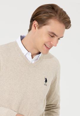 Erkek Taş Melanj Basic Kazak - 50253445085